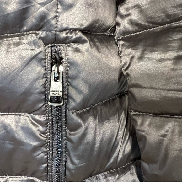 Andrew Marc Packable lightweight premium Down jacket Silver Size medium - Picture 4 of 11